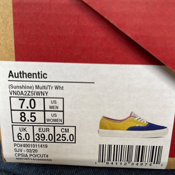Vans Authentic Sunshine Multi/True White WMNS - Picture 16 of 16